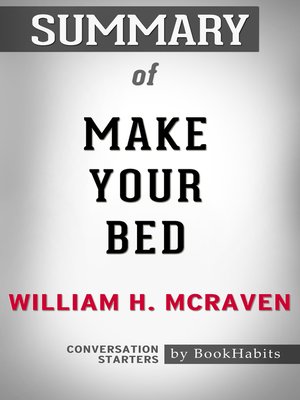 make your bed by william h mcraven